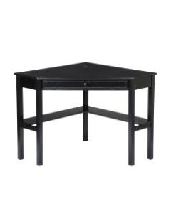 Southern Enterprises Corner Computer Desk, Black