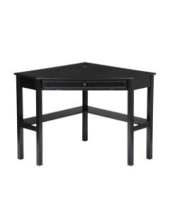 Southern Enterprises Corner Computer Desk, Black