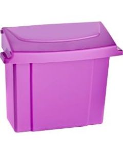 Alpine Plastic Sanitary Napkin Receptacle, 10inH x 9inW x 5inD, Purple