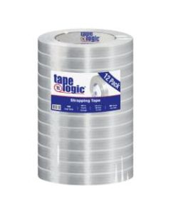 Tape Logic 1550 Strapping Tape, 3in Core, 0.75in x 60 Yd., Clear, Case Of 12