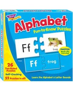 Trend Fun-To-Know Puzzle, Alphabet, 52 Pieces