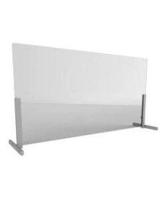 Linea Italia, Inc. Wellness Line Acrylic Sneeze Guard, 24in x 60in, Clear