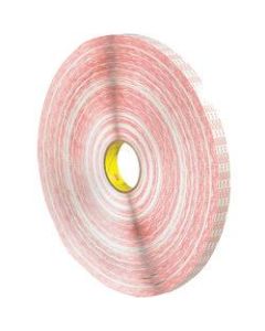 3M 476XL Double-Sided Extended Liner Tape, 3in Core, 1in x 540 Yd., Clear, Case Of 2