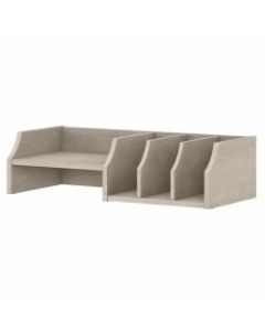 Bush Furniture Key West Desktop Organizer With Shelves, Washed Gray, Standard Delivery