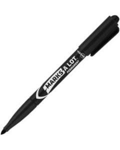 Avery Marks-A-Lot Pen-Style Permanent Markers, Fine Point, Black, Pack Of 12