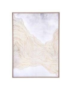 Zuo Modern Gentle Canvas Art, 56 3/4inH x 40 15/16inW x 1 3/4inD, Gold/White