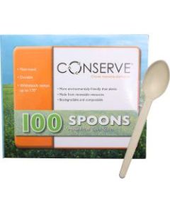 Conserve Disposable Spoons, White, Box Of 100