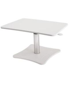 Victor High Rise Collection Height-Adjustable Wood Laptop Riser, 15 1/4inH x 21inW x 13inD, White