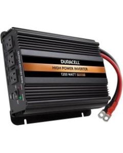 Duracell 1200W Power Inverter - Input Voltage: 12 V DC - Output Voltage: 115 V AC