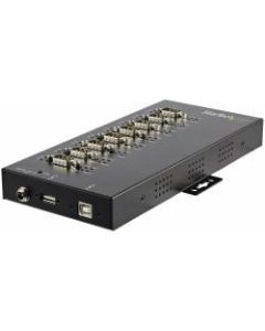 StarTech.com 8-Port Industrial USB to RS-232/422/485 Serial Adapter - 15 kV ESD Protection - USB to Serial Adapter - Add eight COM ports supporting three serial protocols to easily connect serial devices to your computer through USB
