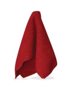 Impact Products Red Microfiber Cleaning Cloths - Cloth - 16in Width x 16in Length - 12 / Bag - Red
