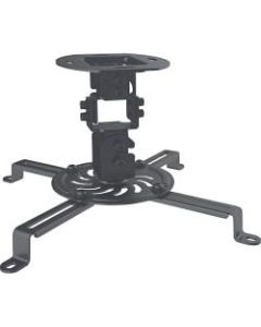 Manhattan Universal Projector Ceiling Mount - Holds up to 13.5 kg (29.7 lbs.); Economy Option; Adjustment Options to Tilt, Swivel and Rotate; Black