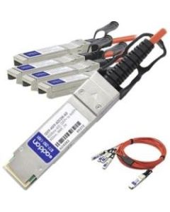 AddOn MSA and TAA Compliant 40GBase-AOC QSFP+ to 4xSFP+ Direct Attach Cable (850nm, MMF, 2m) - 100% compatible and guaranteed to work