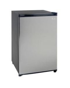 Avanti 4.4 Cu Ft Refrigerator, Black/Stainless Steel