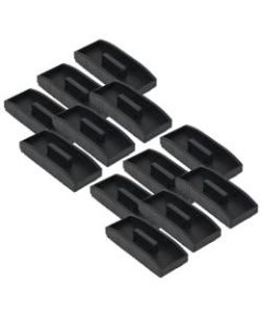 Charles Leonard Magnetic Whiteboard Erasers, 5 1/4in x 2in, Black, Pack Of 12