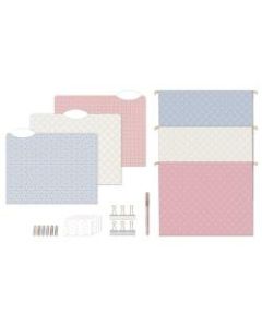 U Brands Delicate Details Filing Kit, Pastel/Gold, Set Of 145 Pieces