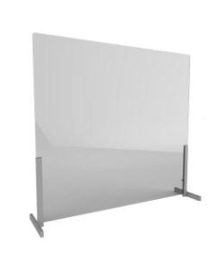 Linea Italia, Inc. Wellness Line Acrylic Sneeze Guard, 31in x 36in, Clear