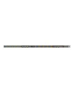 Vertiv Monitored VP4551V - Power distribution unit (rack-mountable) - AC 208 V - 17.2 kW - 3-phase delta - Ethernet - input: IEC 60309 3P+E - output connectors: 24 (12 x IEC 60320 C13, 12 x IEC 60320 C19) - black powder coat