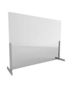 Linea Italia, Inc. Wellness Line Acrylic Sneeze Guard, 31in x 48in, Clear