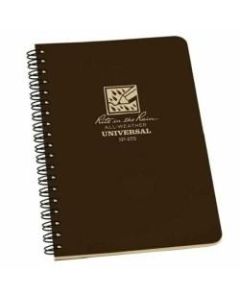 Rite in the Rain All-Weather Spiral Notebooks, 4-5/8in x 7in, 64 Pages (32 Sheets), Brown, Pack Of 6 Notebooks
