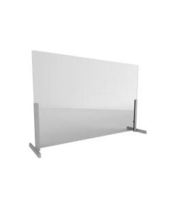 Linea Italia, Inc. Wellness Line Acrylic Sneeze Guard, 31in x 60in, Clear