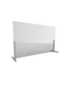 Linea Italia, Inc. Wellness Line Acrylic Sneeze Guard, 31in x 66in, Clear