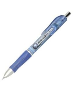 SKILCRAFT Magnus Retractable Rollerball Pens, Needle Point, 0.5 mm, Blue Barrel, Blue Ink, Pack Of 12