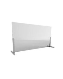 Linea Italia, Inc. Wellness Line Acrylic Sneeze Guard, 31in x 72in, Clear