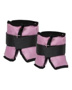 Mind Reader Adjustable Wrist And Ankle Weights, 3 Lb, 1inH x 12-3/4inW x 5-1/4inD, Pink, Pack Of 2 Weights