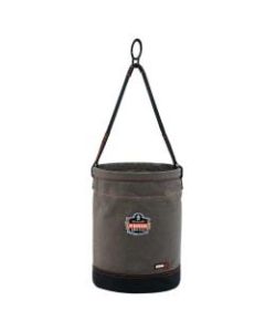 Ergodyne Arsenal 5960 Canvas Hoist Bucket With D-Rings, 17in x 12-1/2in, Gray