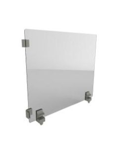 Linea Italia, Inc Wellness Line Acrylic Add On Sneeze Guard Shield, 20in x 24in, Clear