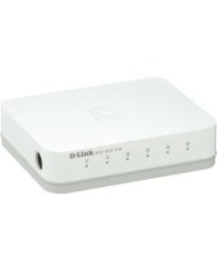 D-Link GO-SW-5G 5-Port Gigabit Unmanaged Desktop Switch - 5 Ports - 10/100/1000Base-T - 2 Layer Supported - Desktop - 3 Year Limited Warranty