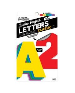 ArtSkills Quick Letters, 4in, Assorted Classic Colors, Pack Of 180
