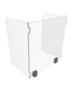 Linea Italia, Inc Wellness Line 3-Fold Sneeze Guard Shield, 22in x 22in, Clear