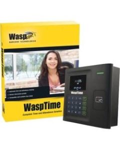 Wasp WaspTime v7 Professional w/HID Time Clock - Proximity - 100 Employees - Week, Bi-weekly, Semi-monthly, Month Record Time