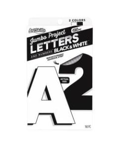 ArtSkills Quick Letters, 4in, Black/White, Pack Of 180