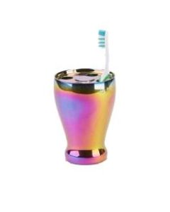 Mind Reader Iridescent Toothbrush Holder, Multicolor