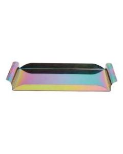 Mind Reader Iridescent Rectangular Serving Tray, 2inH x 15-3/4inW x 8inD, Multicolor