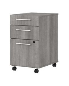Bush Business Furniture 400 Series 20-1/6inD Vertical 3-Drawer Mobile File Cabinet, Platinum Gray, Standard Delivery