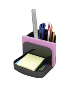 Deflecto Sustainable Office Desk Caddy - 5in Height x 5.4in Width x 6.8in Depth - Desktop - 30% - Black - Plastic - 1 Each
