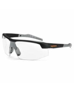 Ergodyne Skullerz Safety Glasses, SkOll, Matte Black Frame Clear Lens