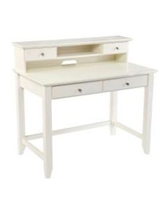 Southern Enterprises Barberry 24inW Secretary Desk, White