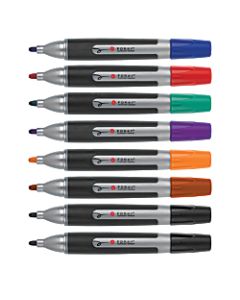 FORAY Desk-Style Overhead/Flip Chart Markers With Soft Grip, Assorted, Pack Of 8