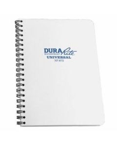 Rite in the Rain All-Weather Spiral Notebooks, DuraRite Side, 4-5/8in x 7in, 64 Pages (32 Sheets), White, Pack Of 12 Notebooks