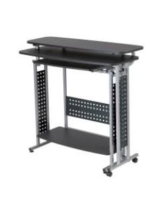 Safco Scoot Standing-Height Desk With Rotating Work Surface, Black