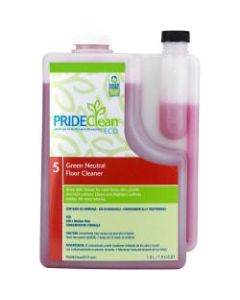 PRIDEClean Neutral Floor Cleaner, 1.8 Liters, Case Of 4 Bottles