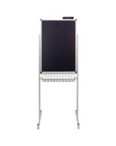 Smead Justick Double-Sided Promo Stand, Aluminum, 36in x 24in, Black, Aluminum Frame