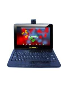 LINSAY 10.1in 1280x800 IPS Screen 2GB RAM 32GB Android 10 Quad Core Tablet with Black Crocodile Keyboard