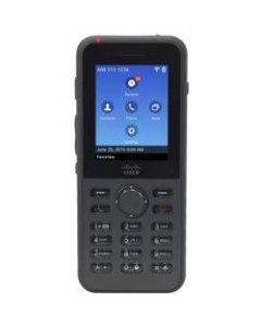 Cisco Wireless IP Phone 8821 World mode - Cordless - Wi-Fi, Bluetooth - 2.4in Screen Size - USB - Headphone - 11.50 Hour Battery Talk Time - Black