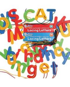 Learning Advantage Ready 2 Learn Lacing Alphabet 68-Piece Set, Multicolor